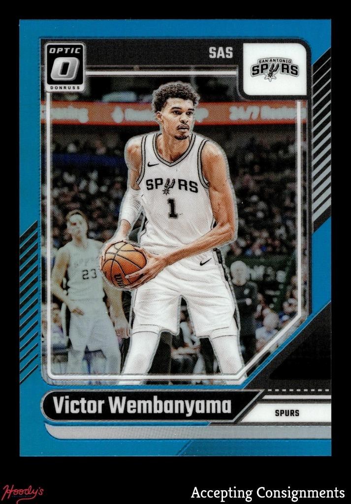 2024-25 Donruss Optic Aqua #45 Victor Wembanyama 094/225 Spurs