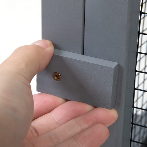 92“ Freely Combined Wooden Cat Tunnel High Feet Lockable Doors Jumping Platforms - Picture 9 of 17