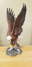 Vintage Bald Eagle Homco Home Interiors 1986 Masterpiece 12" Tall Figurine