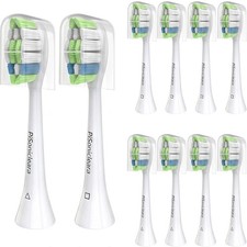 Pisonicleara Replacement Toothbrush Heads for Philips Sonicare 10 pcs 