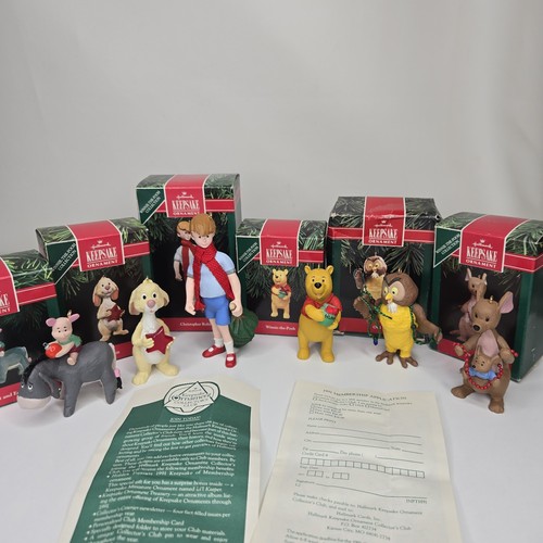 Winnie Puuh 1991 Kollektion Hallmark Weihnachtsschmuck Andenken 6er Set - Bild 15 von 16