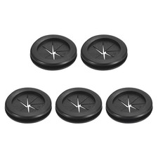 5Pcs Double Sided Rubber Grommets 1-1/8"(29mm) ID 1-1/4"(32mm) Drill Hole, Black
