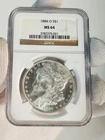 1884-O Morgan Silver Dollar $1 NGC MS 64