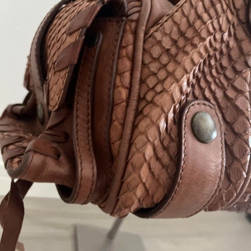 Bolso de Hombro CHLOE Silverado Cuero Marrón Usado Hecho en Italia - Imagen 8 de 14