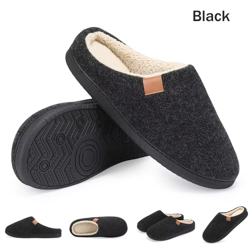 New Men'S Winter Slippers Home Warm Cotton Slippers Casual Indoor Bedroom Floor - Picture 4 of 17
