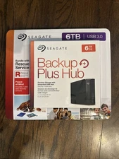 Seagate Backup Plus Hub Desktop External Storage 6TB w/ USB Hub STEL6000600