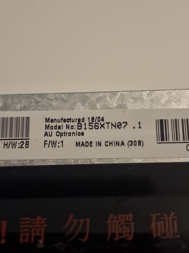 Genuine AUO B156XTN03.5 B156XTN04.0 B156XTN04.6 B156XTN07.1 Free P&P HP 450 455 - Picture 3 of 5
