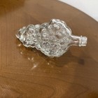 One Vintage Clear Glass Grape Container 6" Oil & Vinegar Made in France