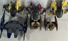 LEGO Star Wars Multiple Jedi Intercepters and vulture droids incomplete