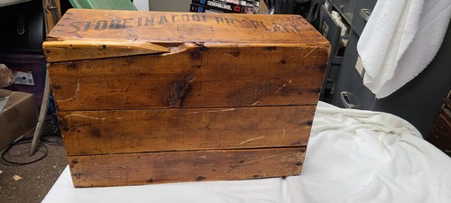 Cajón de madera de leche condensada vintage marca Borden's Eagle NY No. 71 19.5"X 13"X7" - Imagen 6 de 7