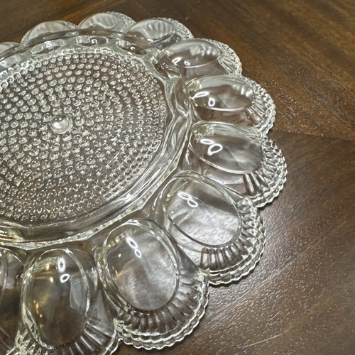 Vintage Indiana Glas Nägel klar Teufel Eierteller 15 Eier-machen 16 & essen 1! - Bild 10 von 15