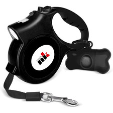 Retractable Dog Leash with LED Light 5m Extendable Dog Lead for Small Medium Pup