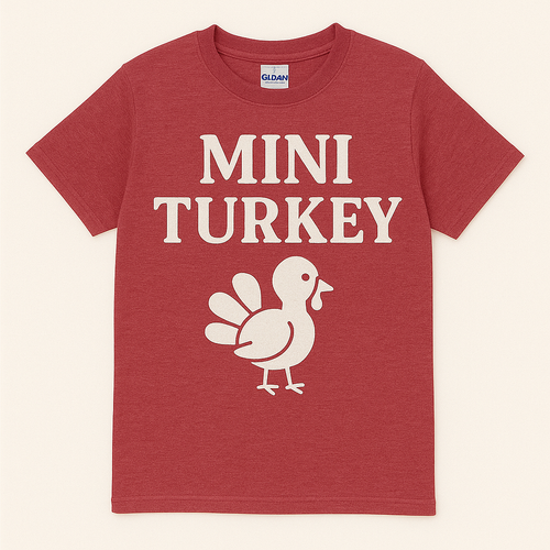 Turkey Family Thanksgiving Shirts - Mama, Papa, Mini Turkey Matching Tees! - Picture 4 of 4