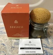Borghese Fango Active Mud for Face and Body w/ Sponge 17.6 oz 498g NIB