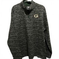 Green Bay Packers  Mens 2XL Quarter Zip Sweatshirt New 