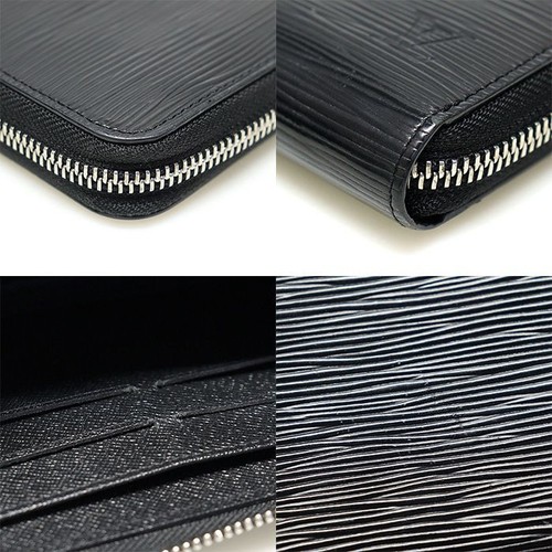 Portefeuille long Louis Vuitton noir épi cuir acheter zippé M60072 114976662