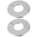  2 Pcs Sanitärinstallation Zubehör Rohr Abdeckplatte Rohrabdeckungsdekoration