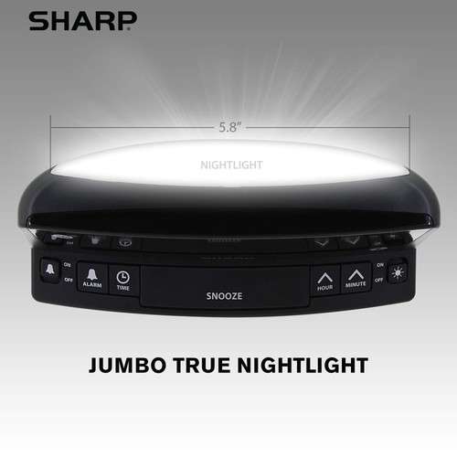 Reloj despertador digital LED - Funcionamiento sencillo - Fácil de ver grandes números, construido... - Imagen 8 de 8