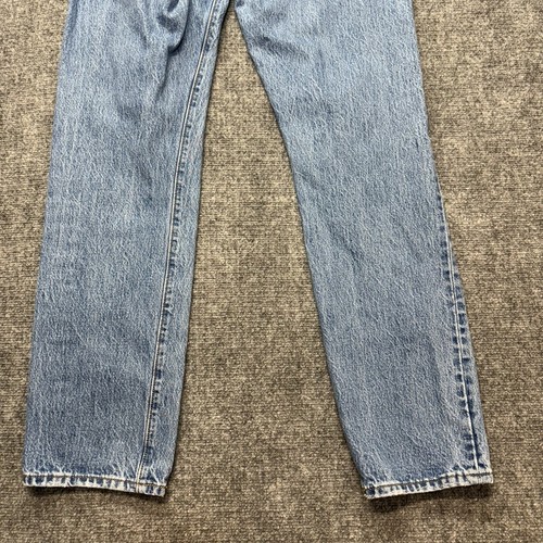 Levis Premium 501 Jeans Womens 30x31 Athens Crown Straight Button Fly Distressed - Imagen 15 de 15