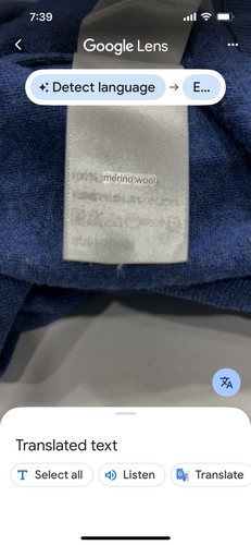 Suéter Sunspel Jersey Para Hombre Azul Medio 100% Lana Merino Pullover Cuello Redondo Top - Imagen 9 de 9