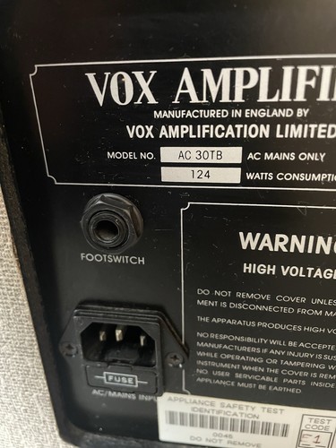 Vox AC30 TB 30th Anniversary limited edition Beatles Beige. - Picture 8 of 11