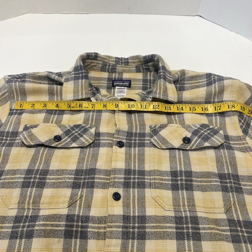 Patagonia Men’s L Organic Cotton Flannel Shirt Plaid Button-Up Size L - Picture 3 of 7