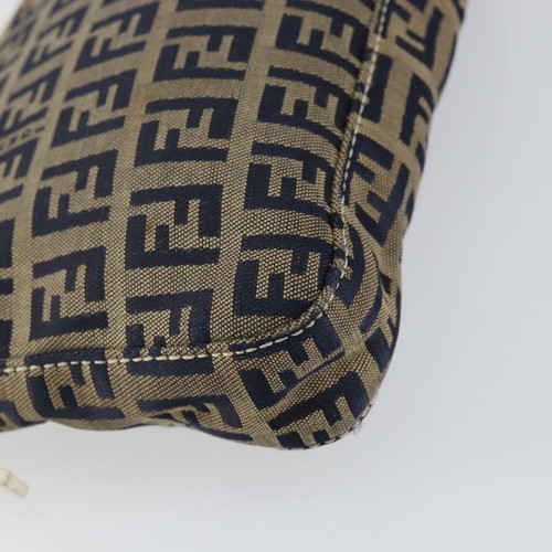 Fendi Pochette Shoulder Bag Zucchino Canvas Navy Canvas Clutche & Pouche Bag - Picture 12 of 21