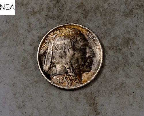 1913 TY2 Buffalo Nickel ~ Almost Uncirculated AU ~ Type 2 ~ ZB430