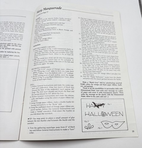 Paper Ribbon Dolls Garland Girls Craft Booklet By Agnes Martell-Pellowski 1992 - Picture 5 of 9