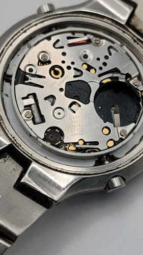 Citizen Chronograph Watch 6870-k15133 Ck Parts Or Repair 6970A Movement - Picture 7 of 8