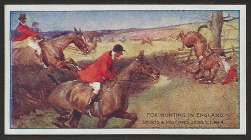 TADDY-SPORTS & PASTIMES 1912-#04- FOX HUNTING IN ENGLAND