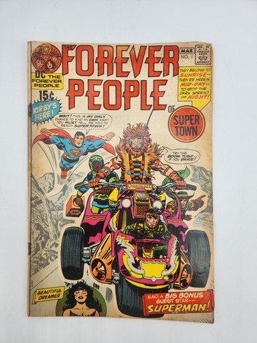Forever People #1 & 2 1st Full Appearance of Darkseid Comic Lot (2) 1971 READ - Picture 2 of 17