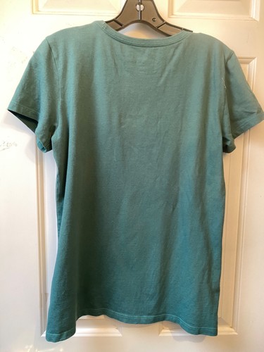 Life is Good Womens Sz M Classic Fit Shirt Pink Jeep Deep green NICE condition - Picture 4 of 4