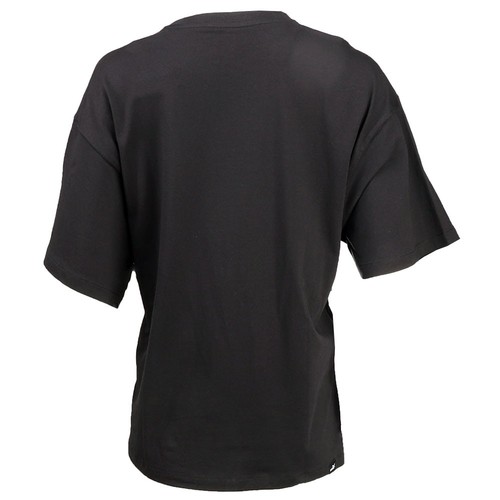 PUMA Her Short Sleeve Crew Neck T-Shirt Womens Black Casual Tops 68475501 - Picture 2 of 3