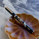 Custom Pilot Vintage Gilded Pavilion 14K Gold Music Nib Fountain Pen