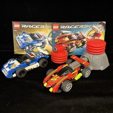 LEGO Racers 7967 and 7970 - 100% Complete No Box - only one launcher w/ manuals