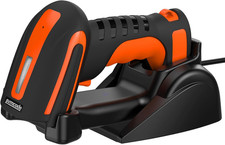 Bluetooth 2D QR Barcode Scanner with Charging Stand,Industrial Dustproof and Wat