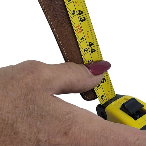 Trafalgar handgefertigter Cortina Ledergürtel goldene Schnalle 40" Kastanie klassisch USA - Bild 4 von 15