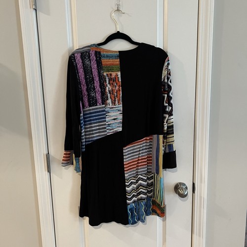 Parsley & Sage Women’s Top Large Tunic Patchwork Artsy - Bild 2 von 4