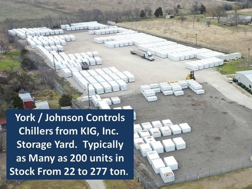 New 2025 YORK 65ton Air Cooled Chiller YLAA-0065HJ46VSD R454b 460V In-Stock - Picture 8 of 12