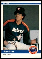 1984 Fleer Jose Cruz Houston Astros #222