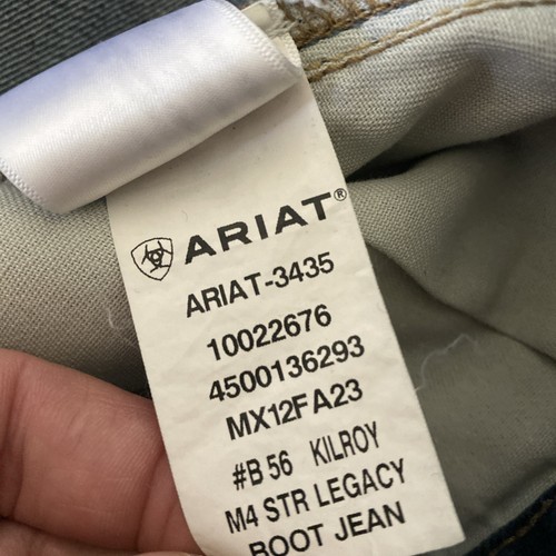 Ariat Jeans Herren 40x32 Blau Denim Legacy M4 Relaxed Fit Boot Cut Stretch - Bild 13 von 13