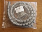 2M  Cable Tidy Wire OrganiSing Kit, Spiral Wrap FOR PC TV HOME OFFICE NEW GREY