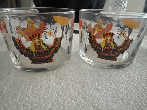 De colección Difícil de Encontrar Par de 2 Gafas Italianas Fernet Branca Italia Reina Amaro Lowball - Imagen 6 de 7