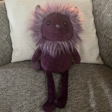 Jellycat Gibbles Monster Purple Retired Stuffed Animal Plush Doll 17  Toy