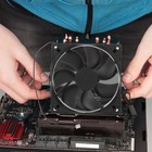 Computer Fan 12cm Computer Radiator 12V Electronic Brushless DC Cooling Fan