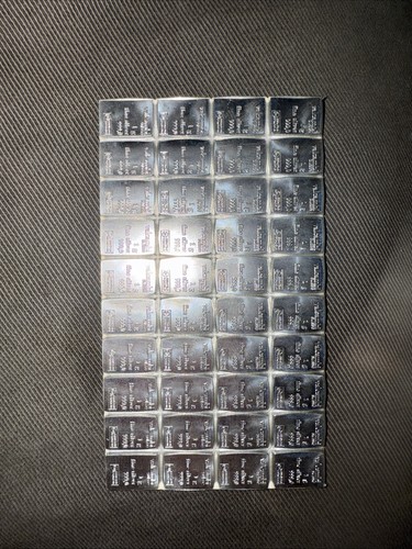 Konvolut 10 x 4 Gramm Valcambi Suisse .999 Feinsilberbarren (insgesamt 40 Gramm) - Bild 1 von 3