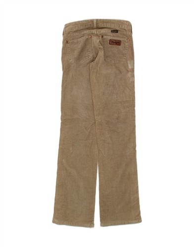 WRANGLER Womens Straight Corduroy Trousers W25 L32 Brown Cotton BS13 - Picture 2 of 3