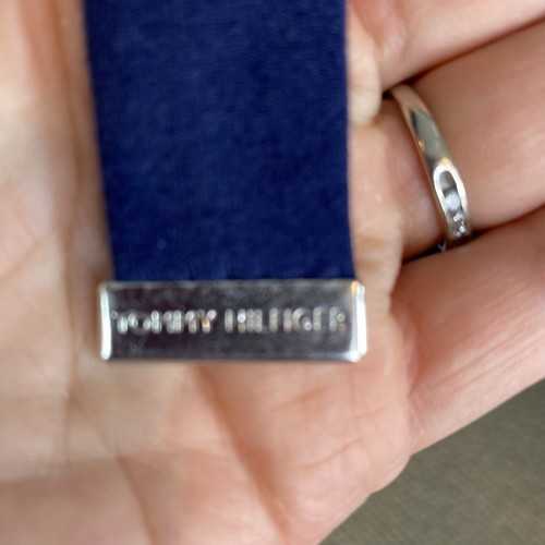 NWT Tommy Hilfiger Womans Belted Sleeveless Dress Size XXS Blue Red White  - Picture 2 of 6