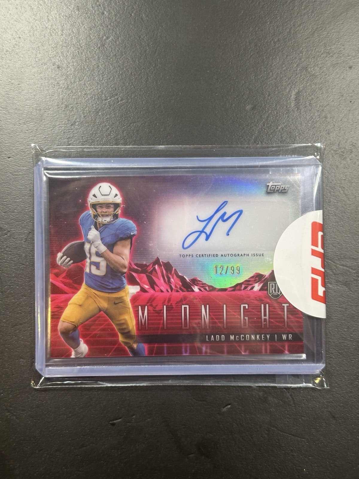 2024 Topps Midnight - Rookie Horizon Signatures Ladd McConkey Twilight /99